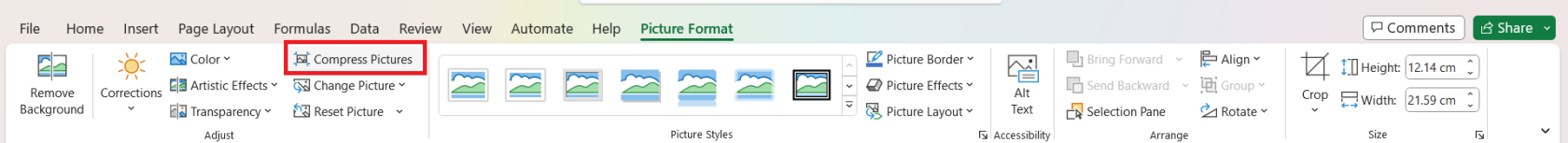 Excel ファイルのサイズを減らす方法 – 6 つの効果的な方法