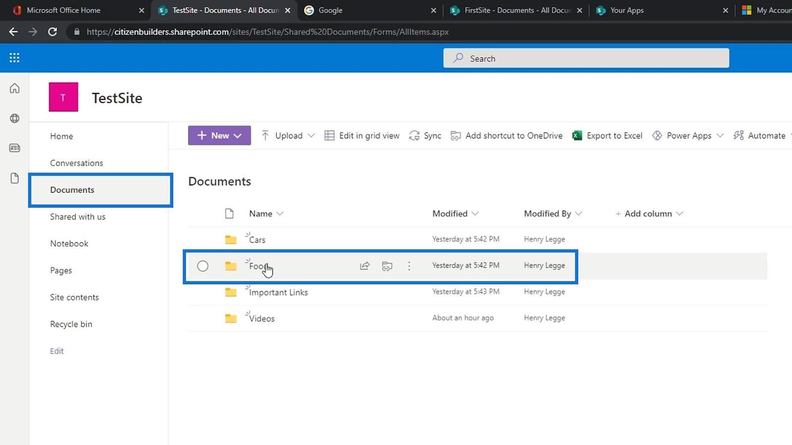 SharePoint 文檔庫 |  初學者教程