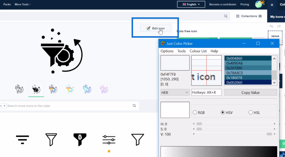 LuckyTemplates Raporları İçin Renk Onaltılı Kod Seçici