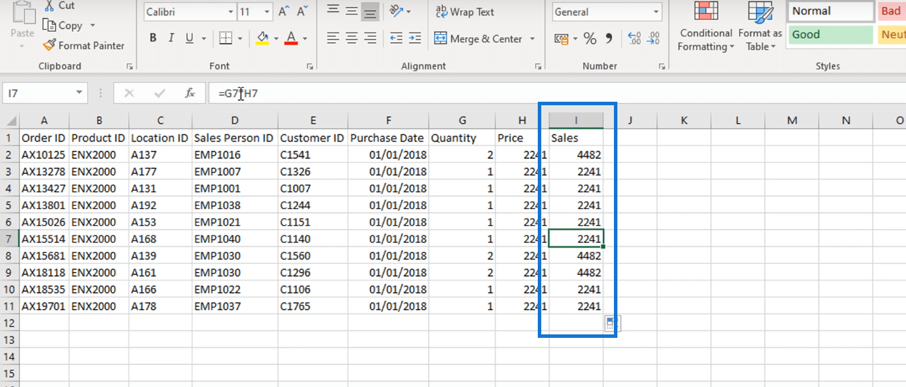 LuckyTemplates et Excel : différence dans les formules DAX