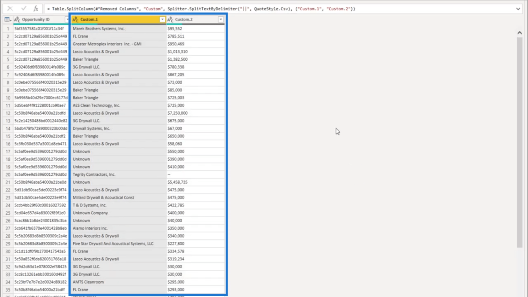 区切り文字で区切られたデータ – LuckyTemplates を使用したレコードの抽出