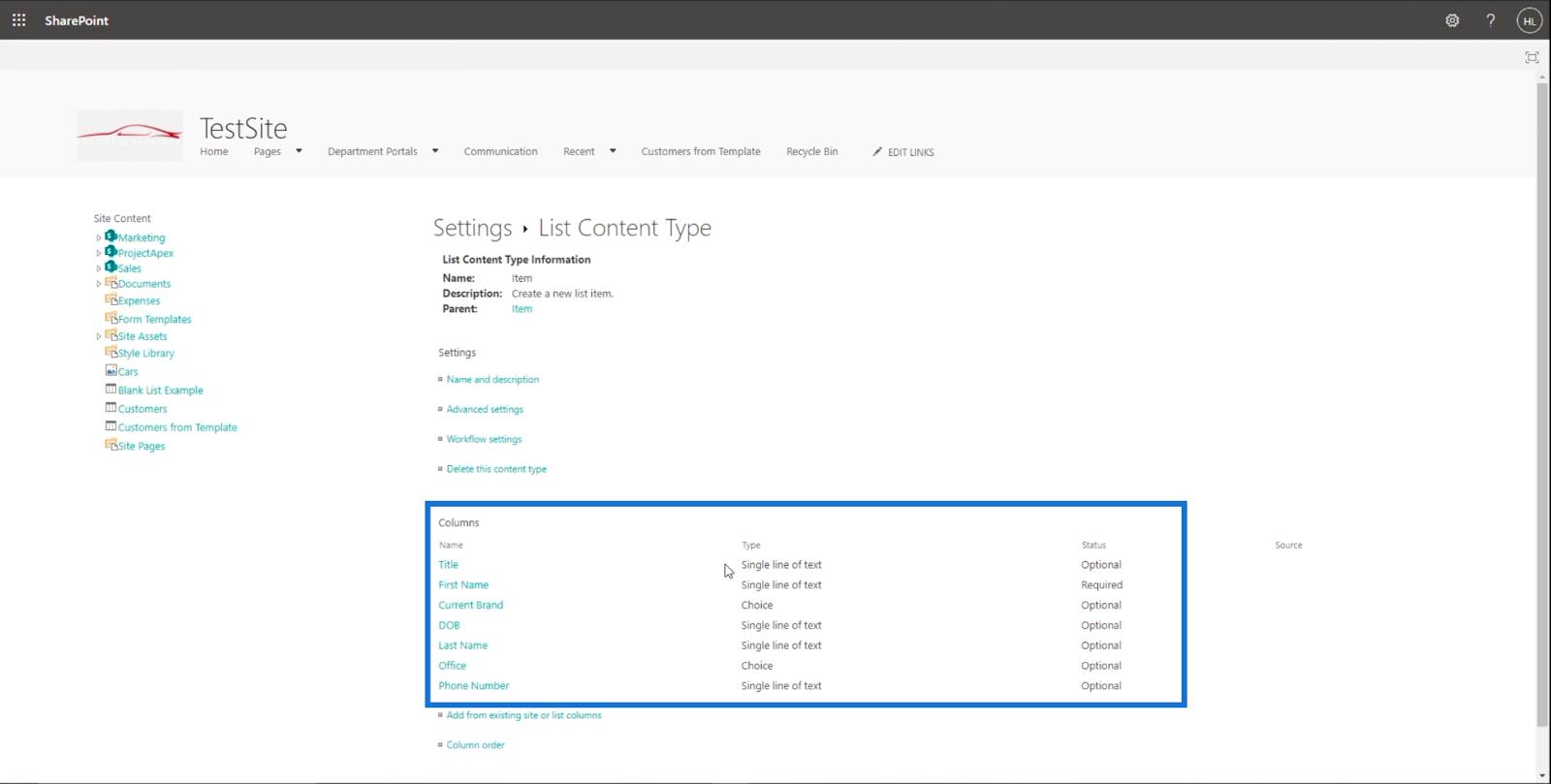 SharePoint リスト アイテム: 単一および複数のアイテムの編集