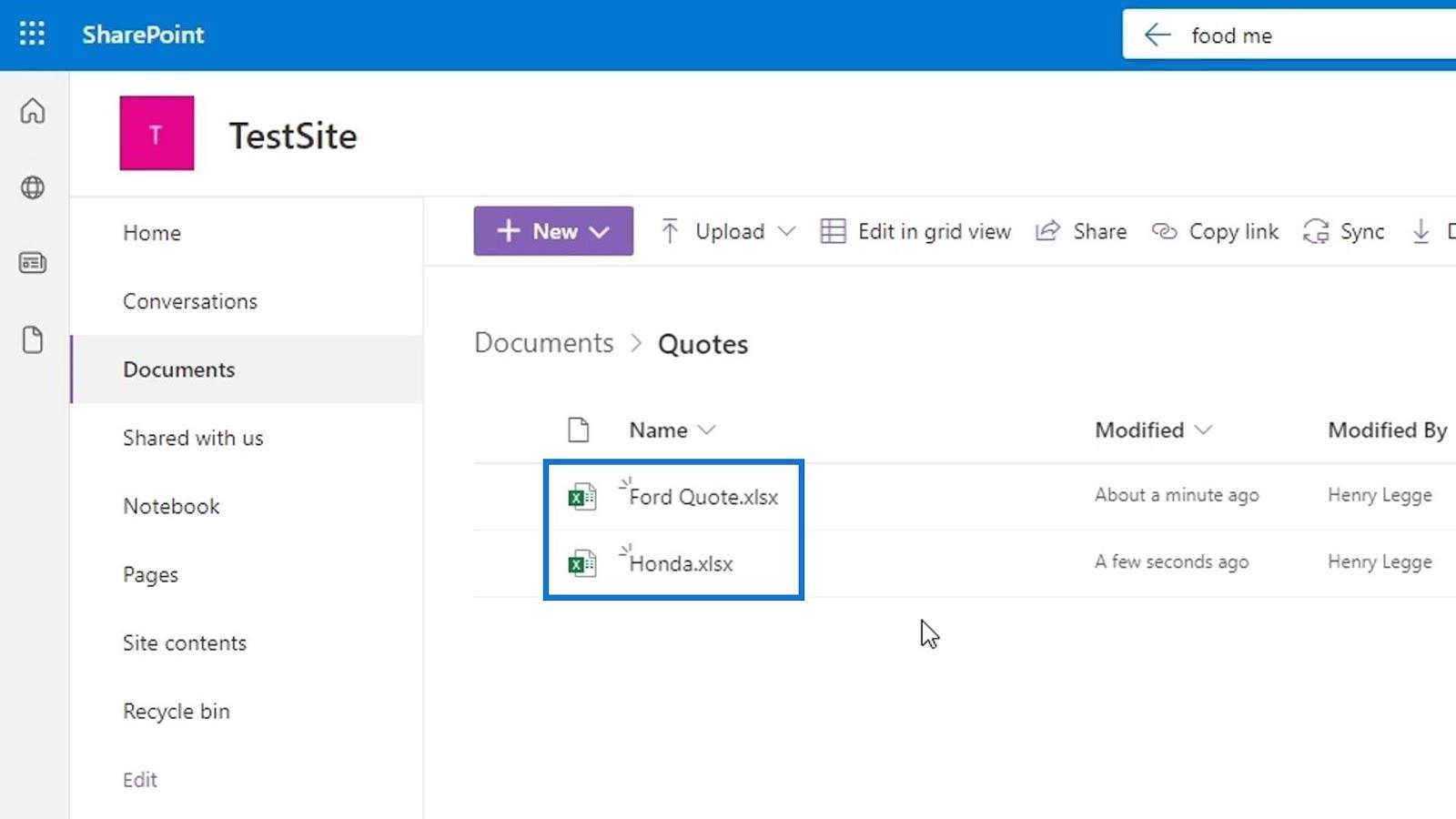 문서 라이브러리용 SharePoint 템플릿