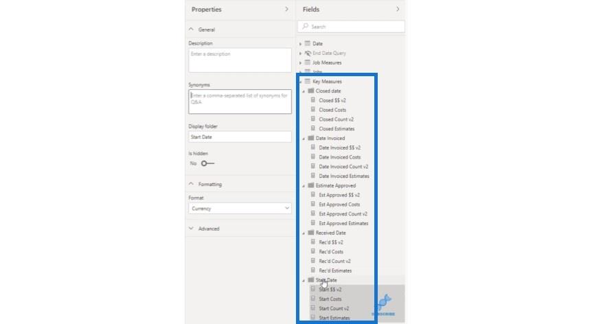 LuckyTemplates でのメジャー テーブルとサブフォルダーの作成