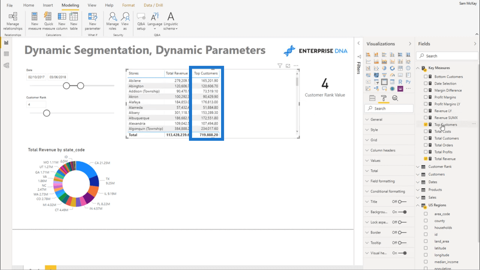 具有動態參數的動態分段——高級 LuckyTemplates 和 DAX 技術