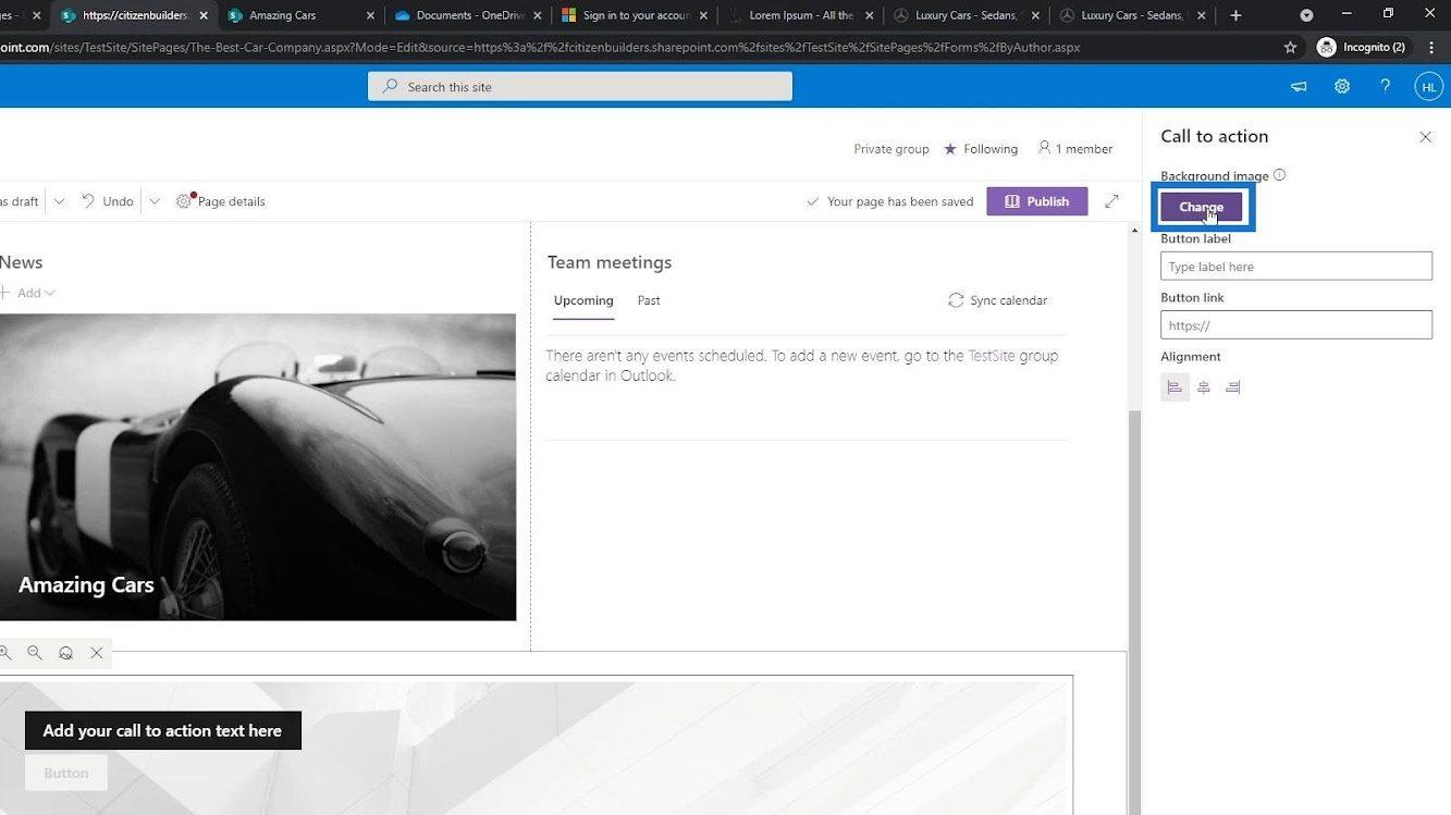 Übersicht und Erstellung der SharePoint-Homepage