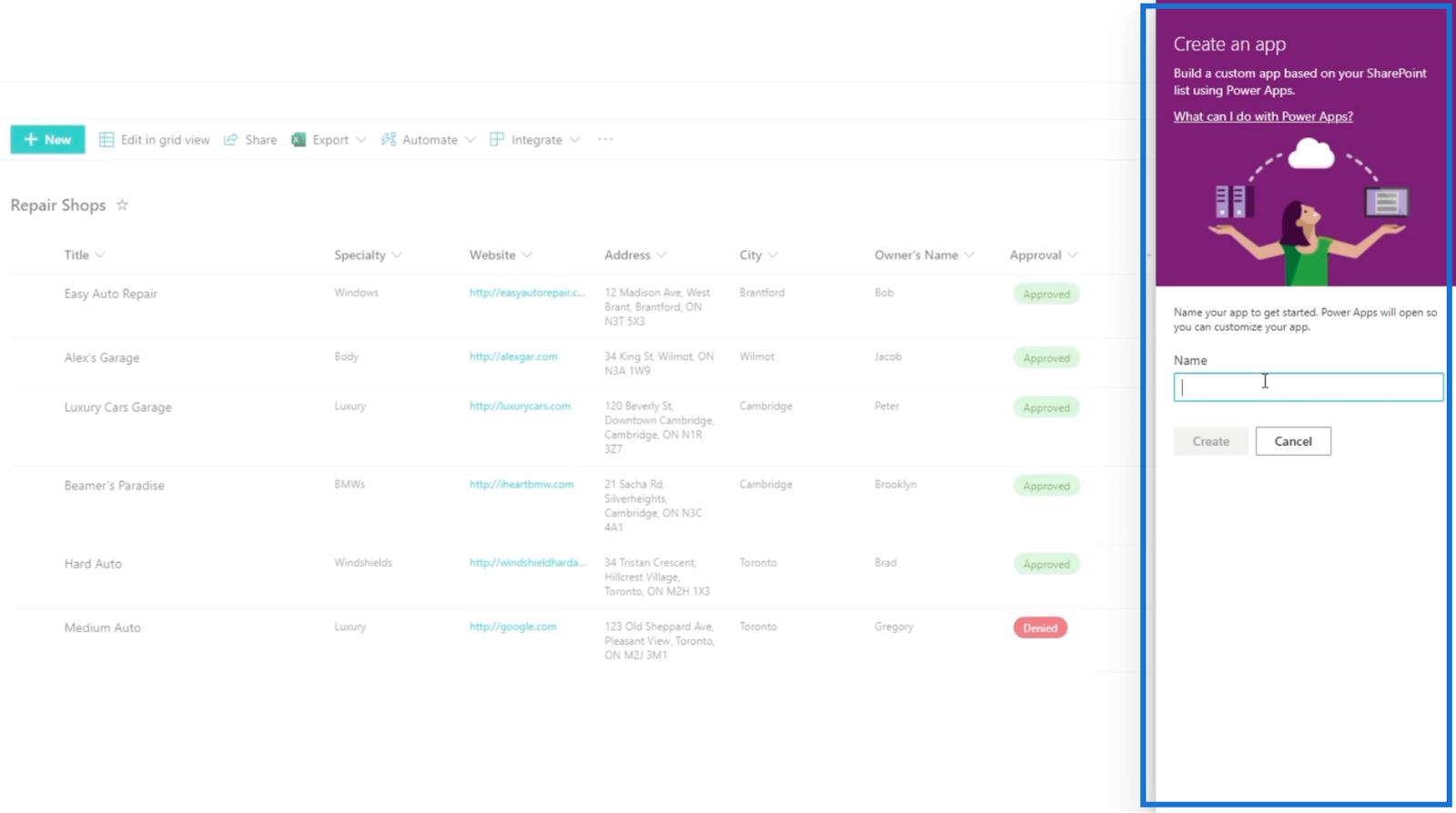 Power Apps – SharePoint 統合ガイド
