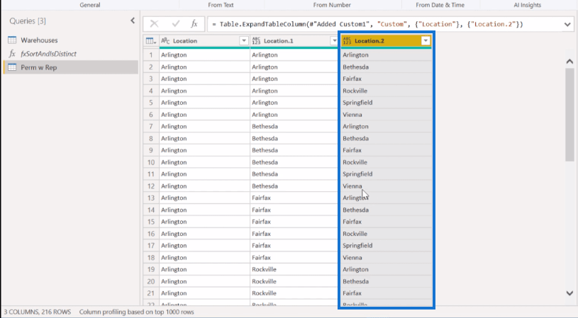 LuckyTemplates で Power Query を使用した組み合わせ分析