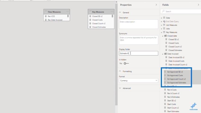 LuckyTemplates でのメジャー テーブルとサブフォルダーの作成