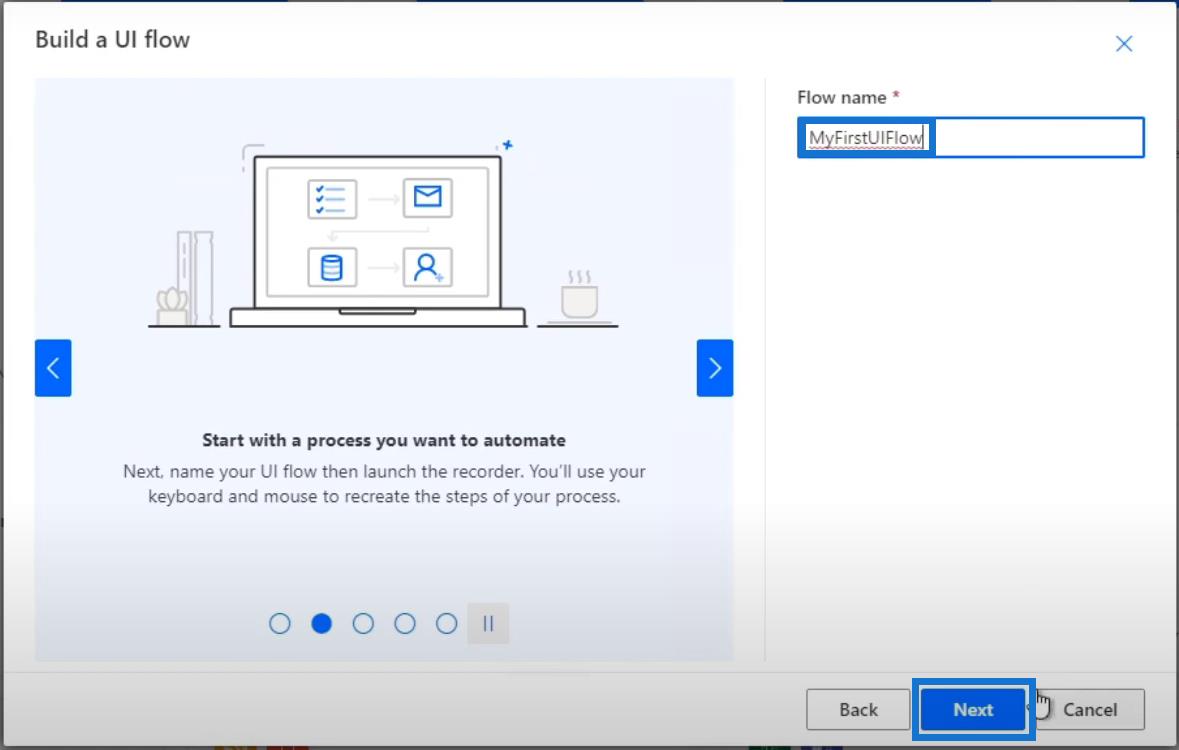 Power Automate UI 流程：創建和設置