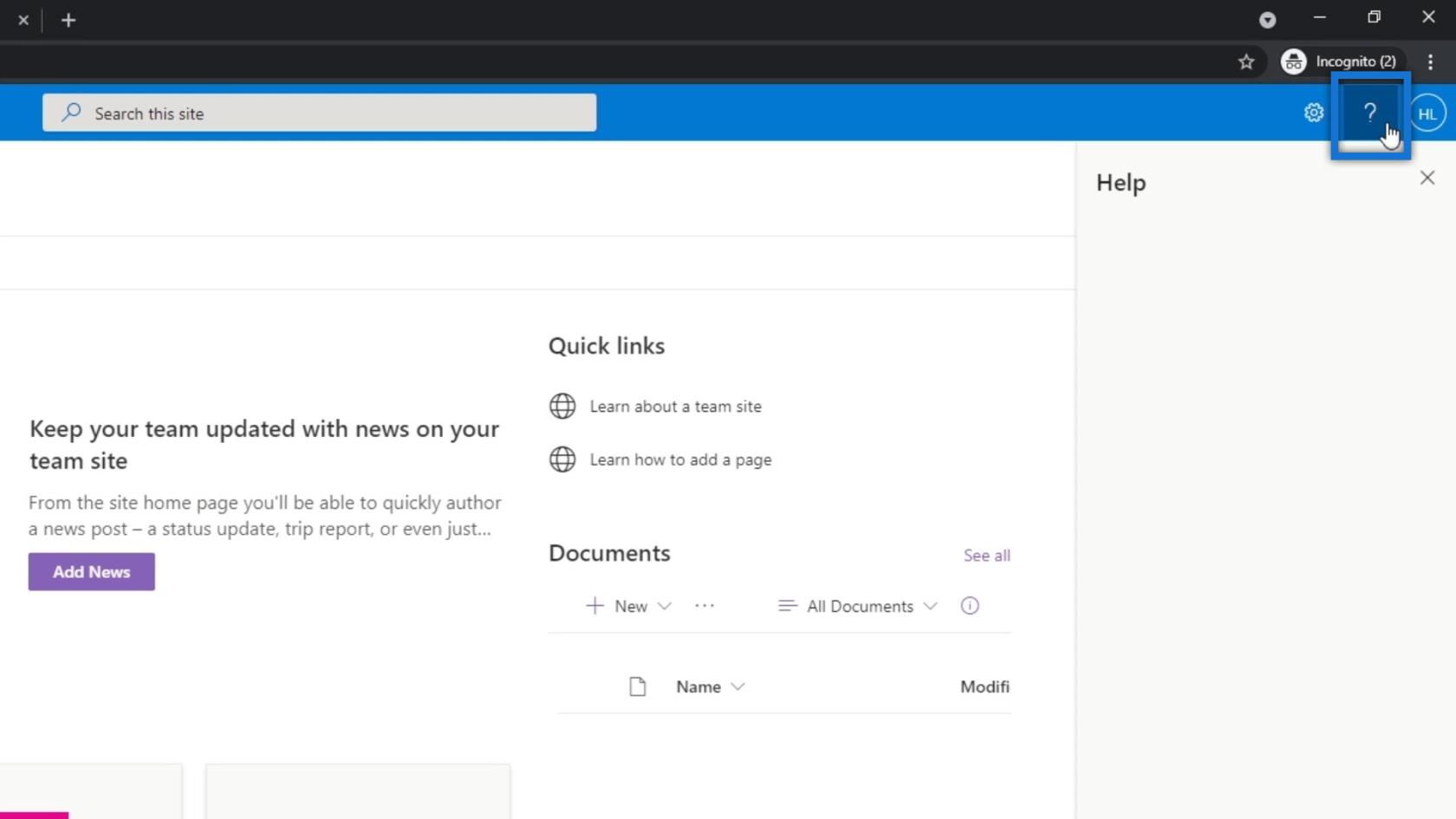 SharePoint 網站 |  佈局和菜單演練