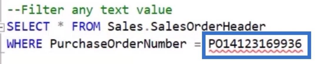 データをフィルタリングするための SQL WHERE 句