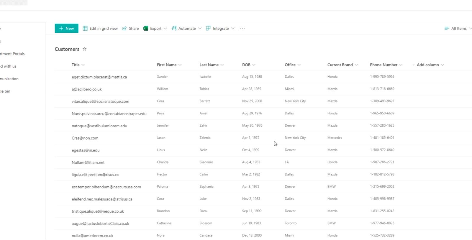 SharePoint 列表：概述