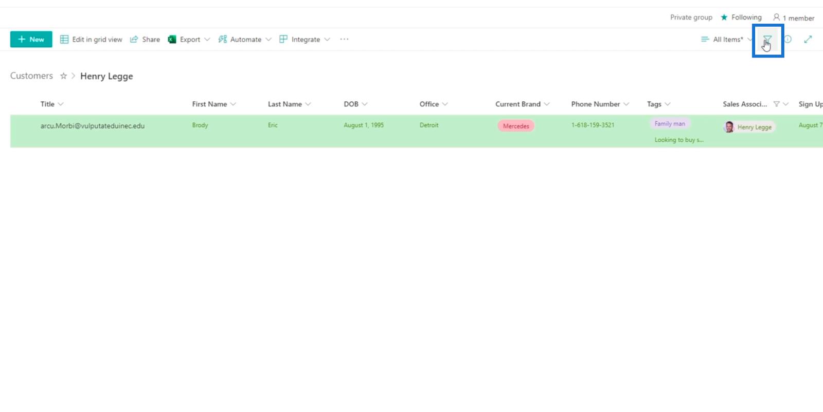 SharePoint リスト アラートのセットアップ
