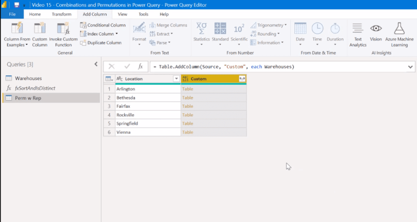 LuckyTemplates で Power Query を使用した組み合わせ分析