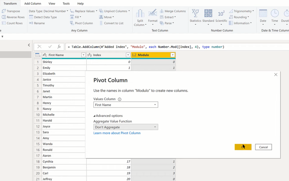 Fonctions LuckyTemplates Modulo et Integer-Divide DAX