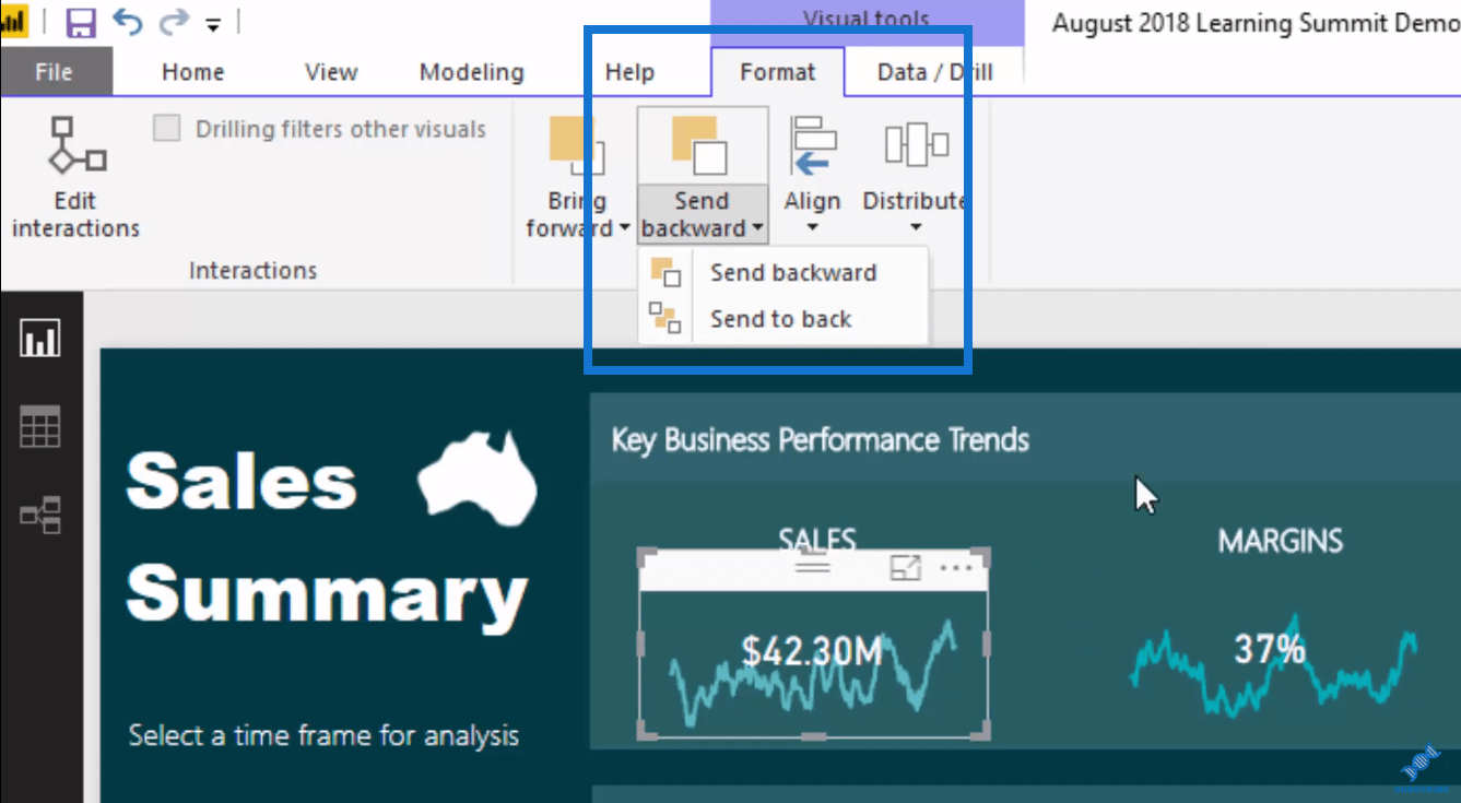 KPI 趨勢分析的 LuckyTemplates 數據可視化技巧