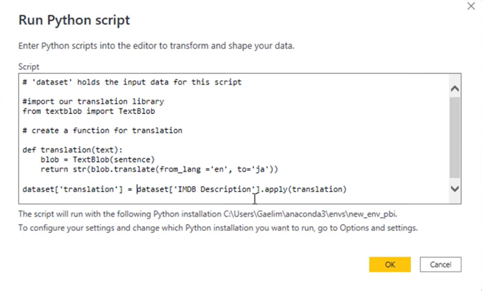 LuckyTemplates Python 教程：如何翻譯文本