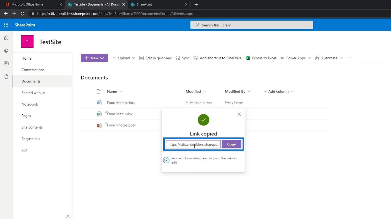 SharePoint 文檔庫 |  初學者教程