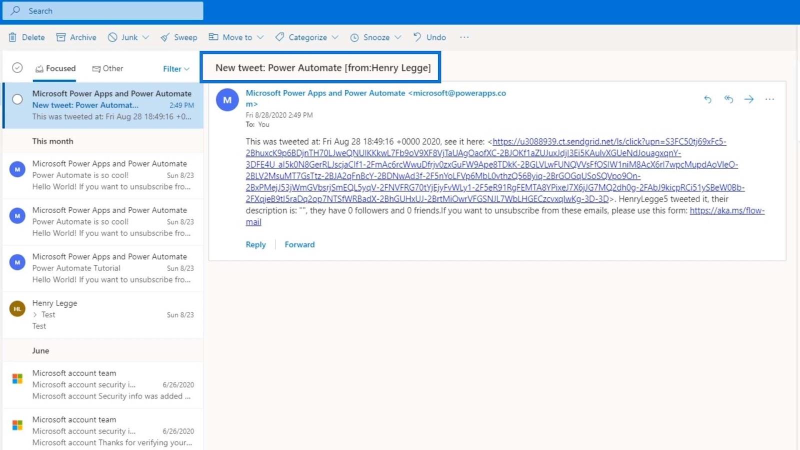 Microsoft Flow 教程 - 即時與。 自動化流程