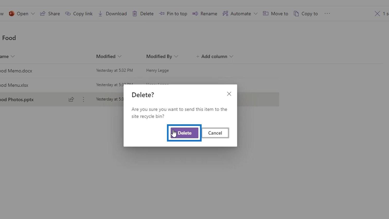 SharePoint 文檔庫 |  初學者教程