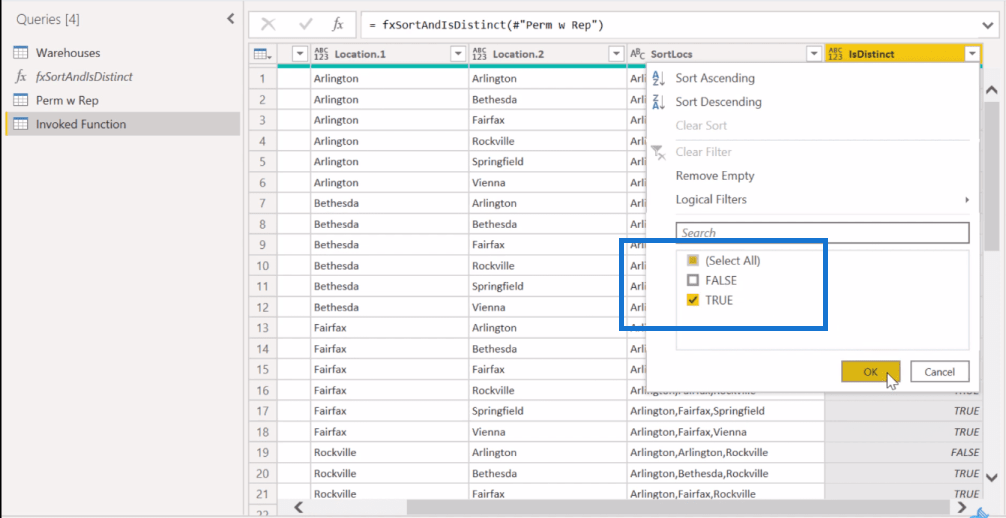 LuckyTemplates で Power Query を使用した組み合わせ分析