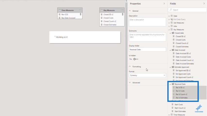 LuckyTemplates でのメジャー テーブルとサブフォルダーの作成