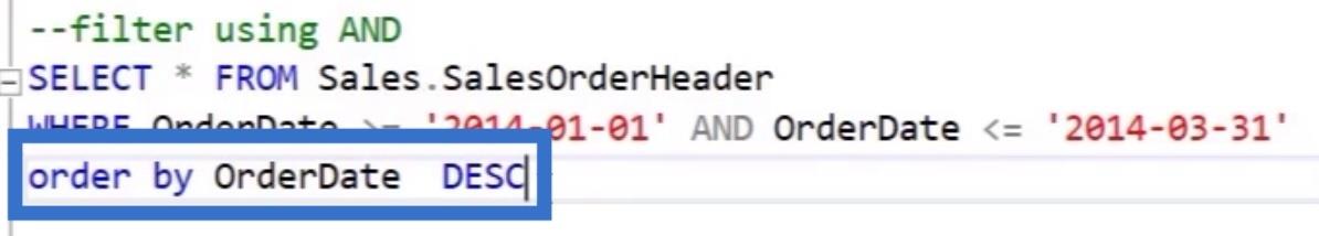データをフィルタリングするための SQL WHERE 句