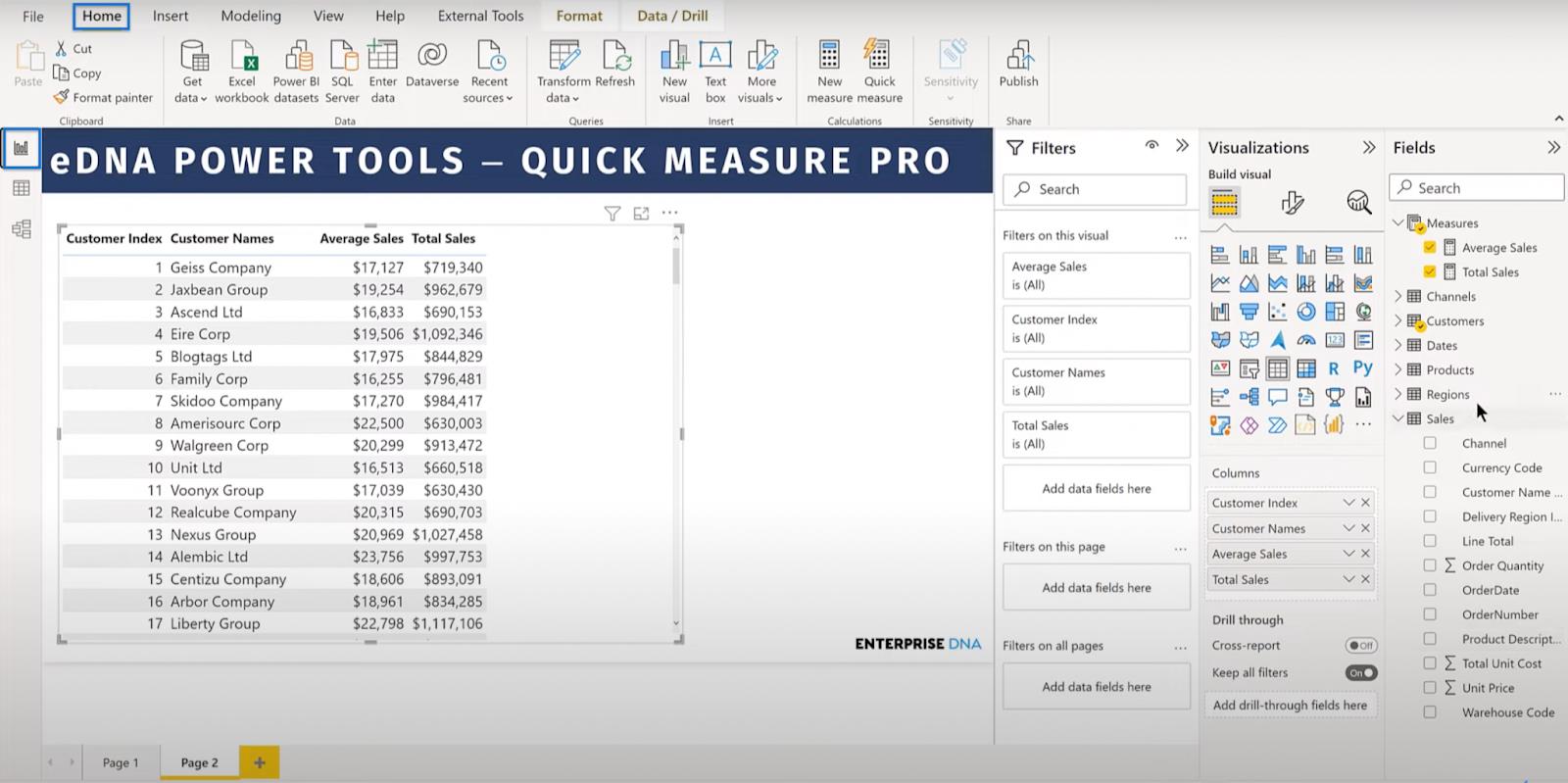 使用 Quick Measures Pro 在 LuckyTemplates 中創建快速測量