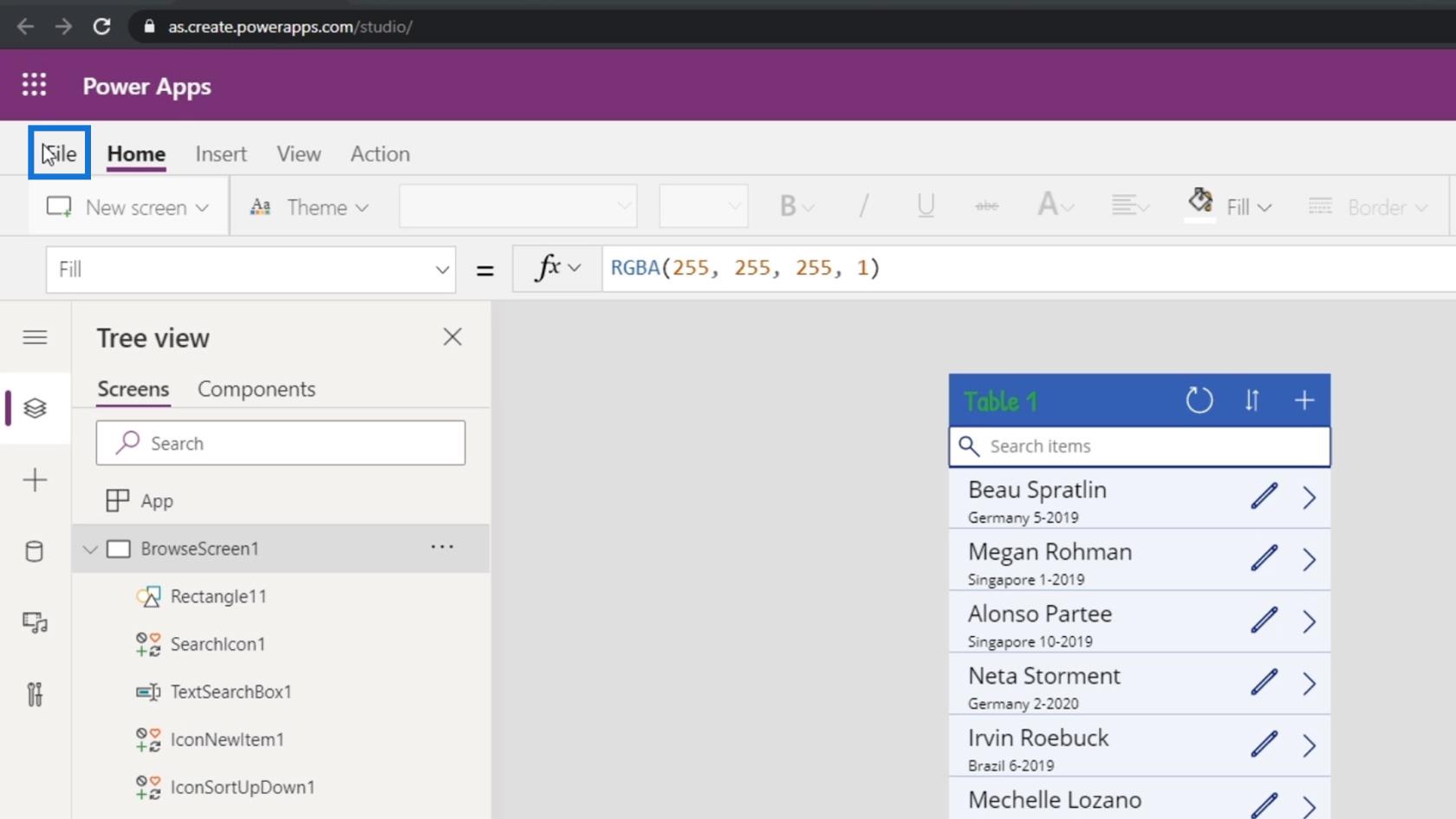Microsoft Power Apps チュートリアル |  エラーチェック