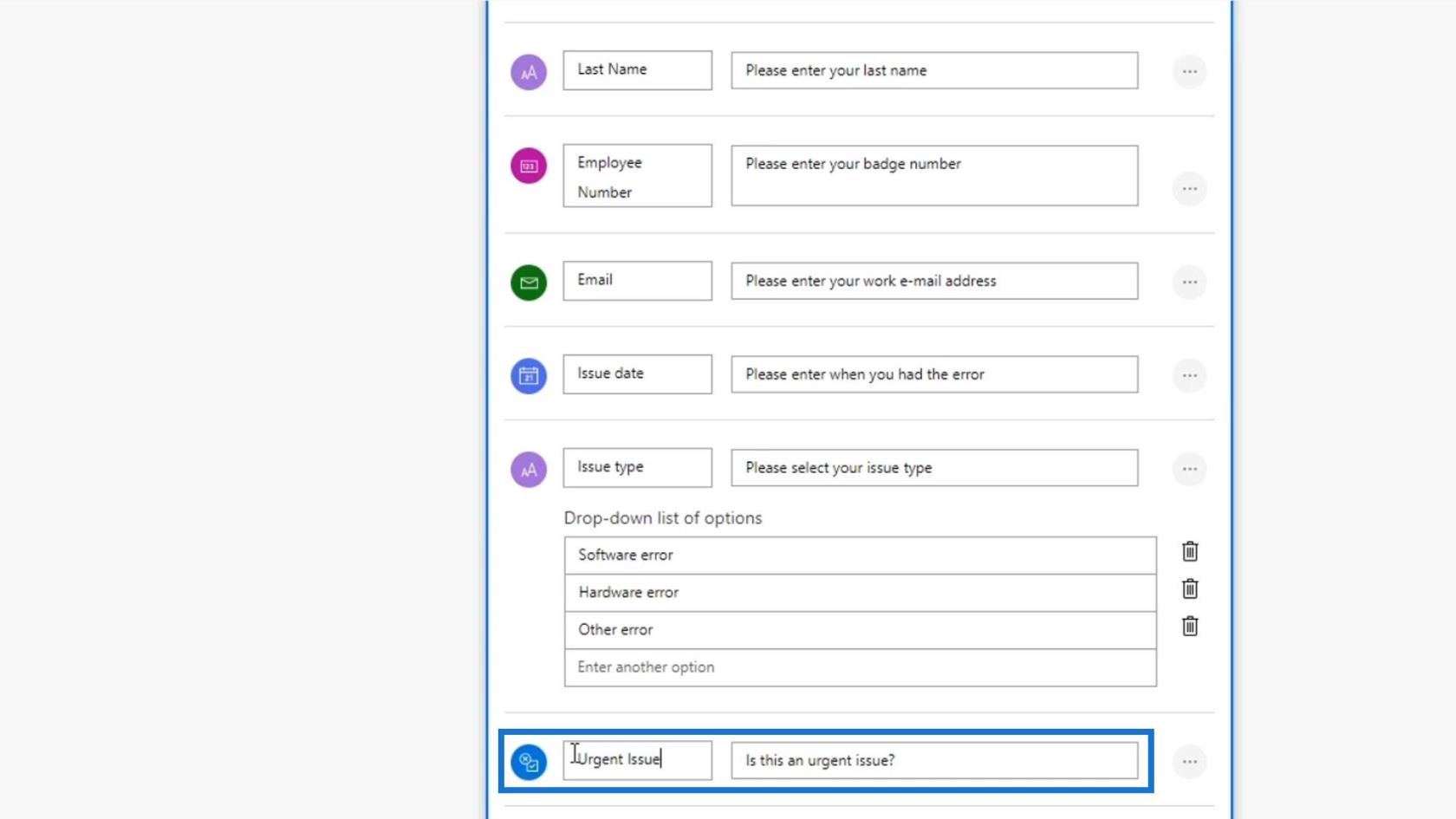 Microsoft Power Automate 中的工作流輸入